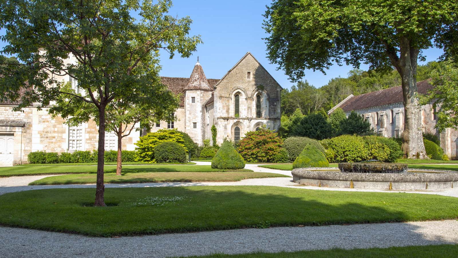 l'Abbaye de Fontenay et ses jardins