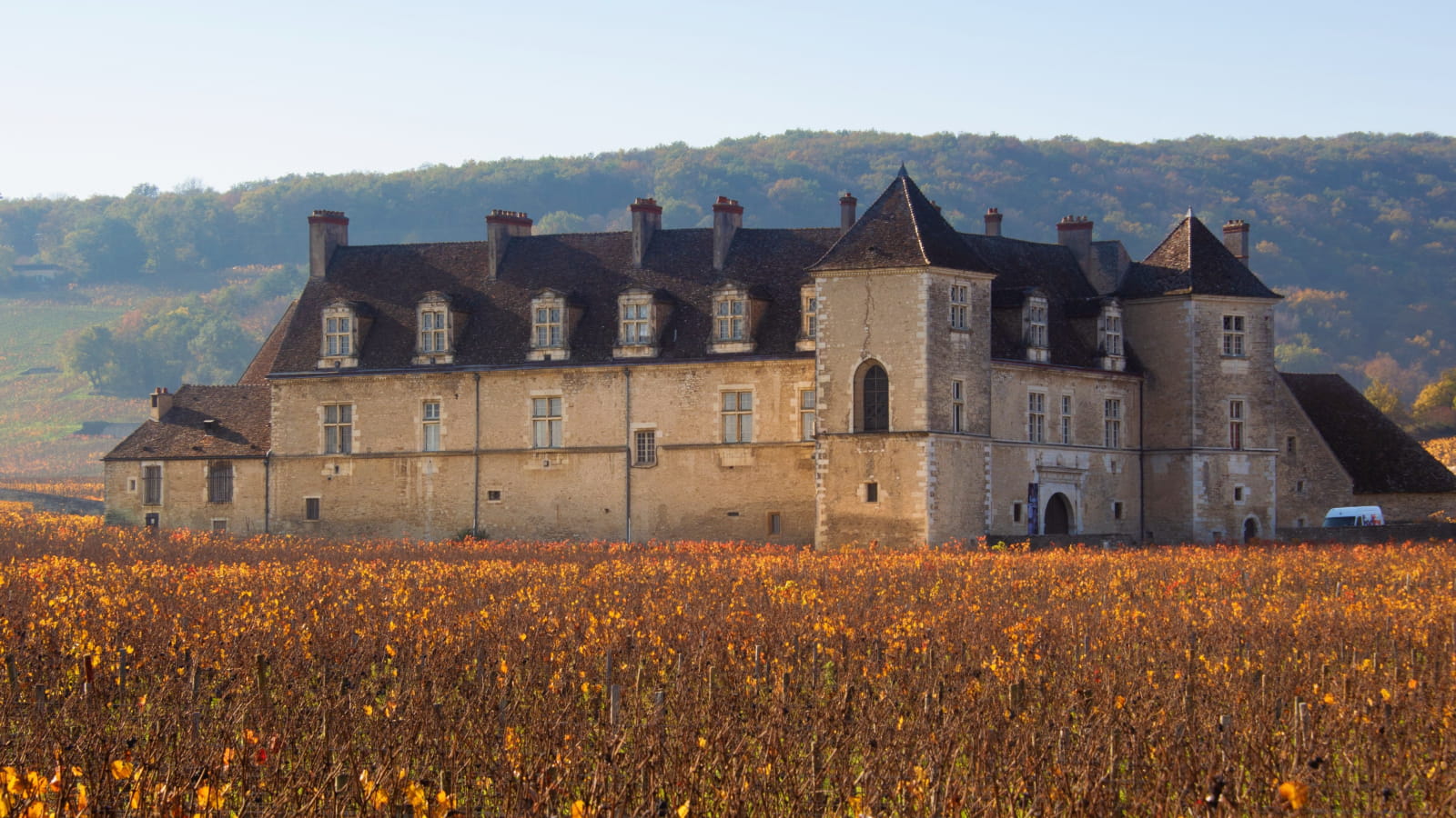 Château du Clos de Vougeot à l'automne