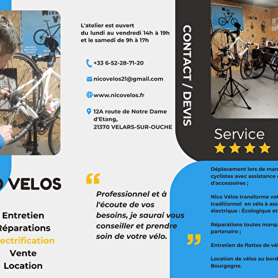 Nico Vélos - Réparation entretien de vélos - Vente d'accessoires - Electrification de vélos