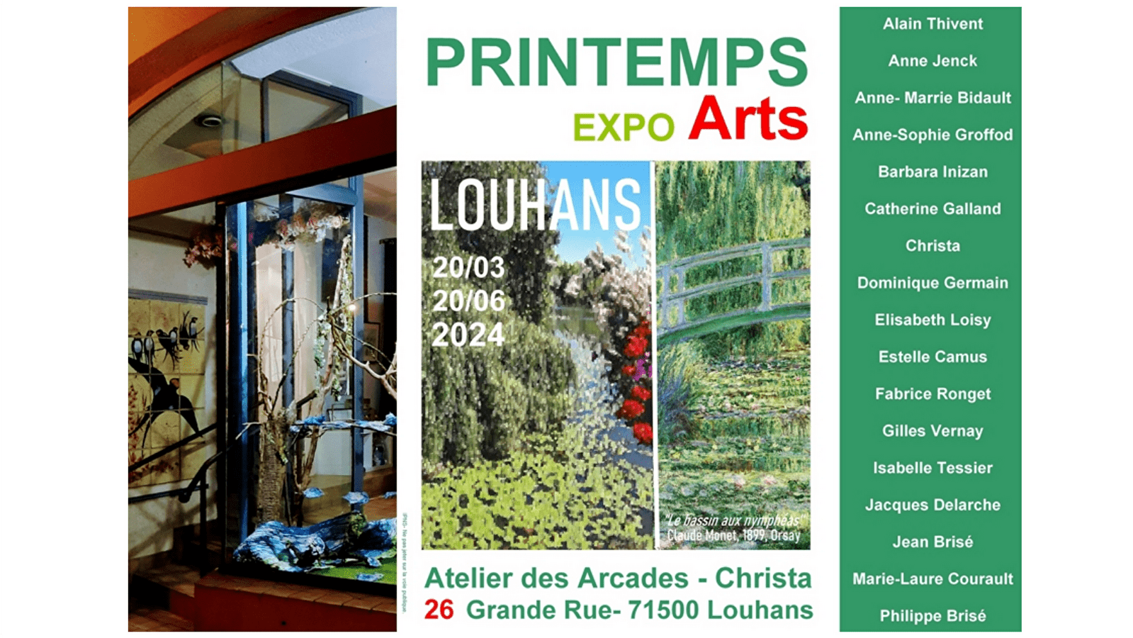 Exposition "Printemps-Arts-Louhans" Du 21 mars au 20 juin 2024