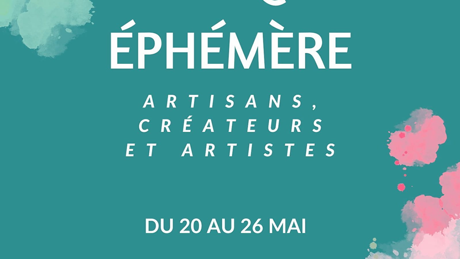 Marché de créateurs et ateliers créatifs Du 20 au 26 mai 2024