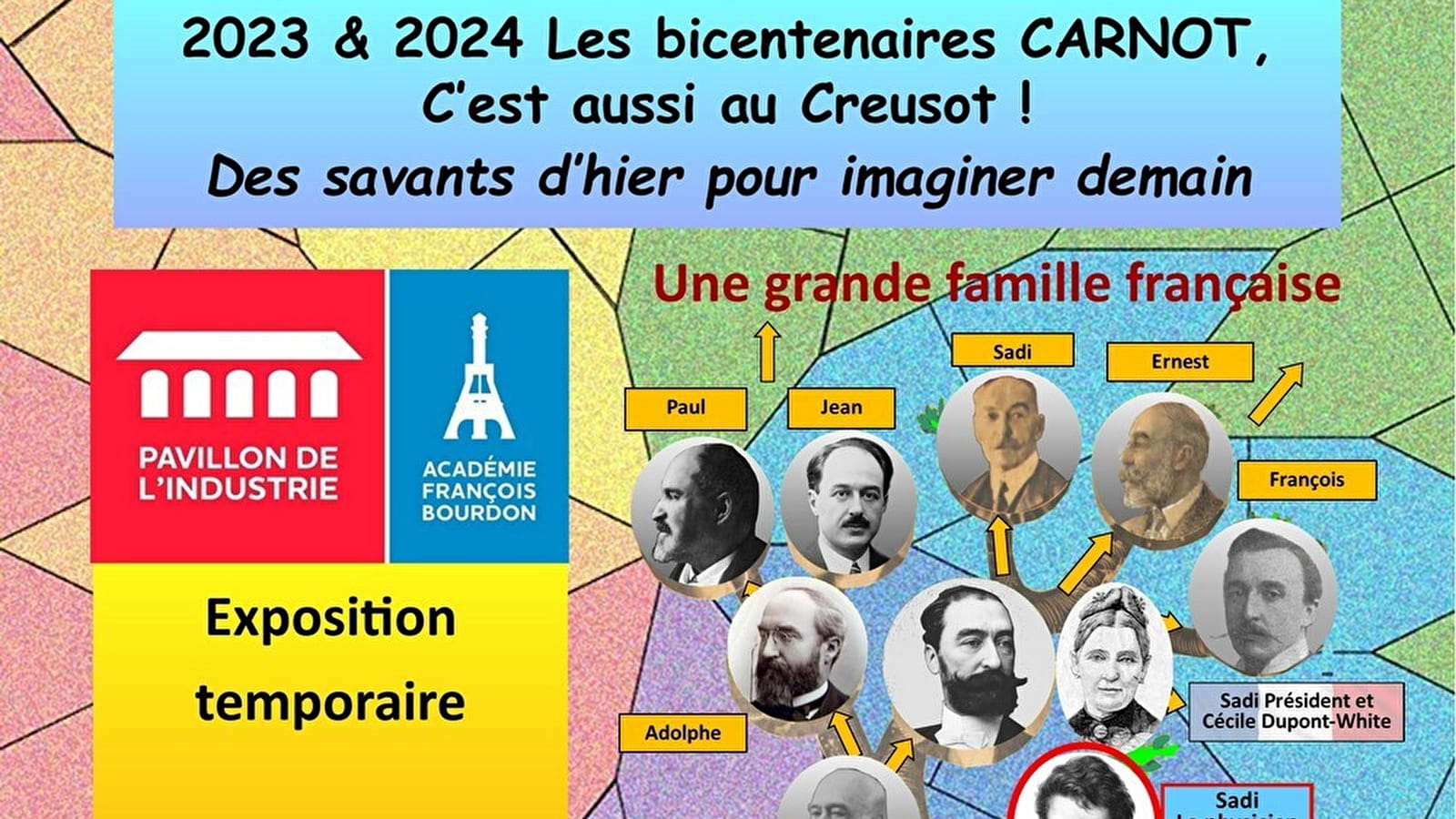 Exposition temporaire : '2023-24 - Les bicentenaires Carnot, c’est aussi au Creusot - Des savants d’hier pour imaginer demain'