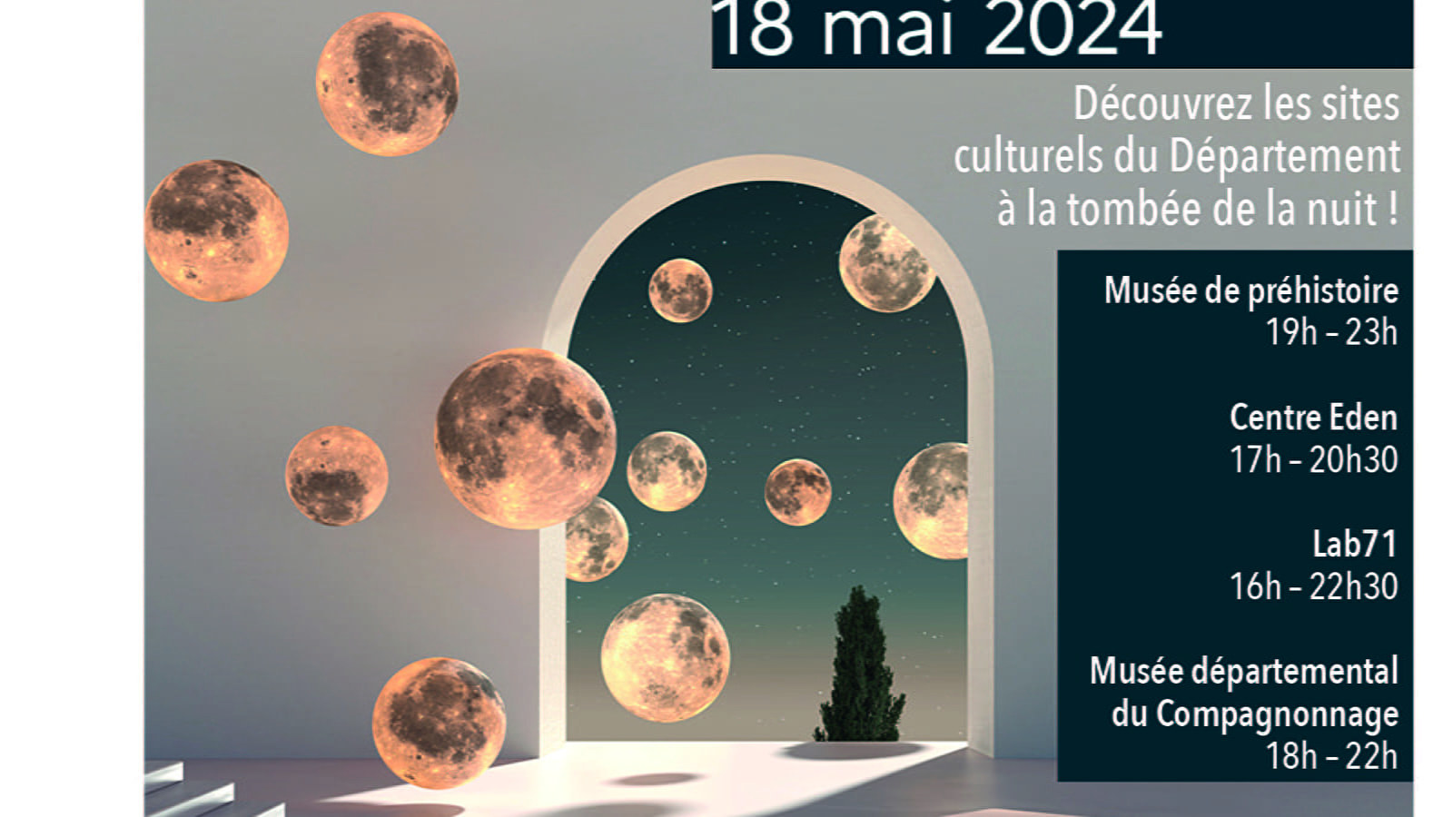 Nuit Européenne des musées Le 18 mai 2024